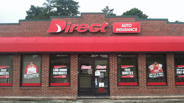 Direct Auto Insurance storefront located at  4603 Bragg Boulevard, Fayetteville