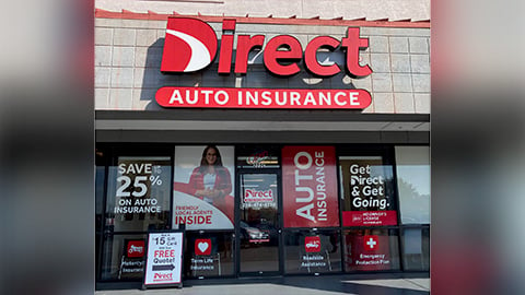 Direct Auto Insurance storefront located at  222 Haynes St.,, Talledega