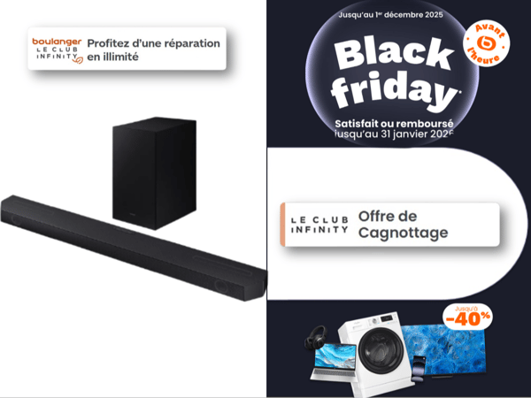Catalogue Black Friday Barre de Son à  Boulanger La Rochelle Angoulins