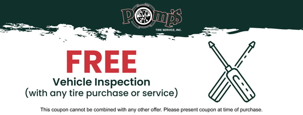 Free Vehicle Inspection with any tire or serivce.