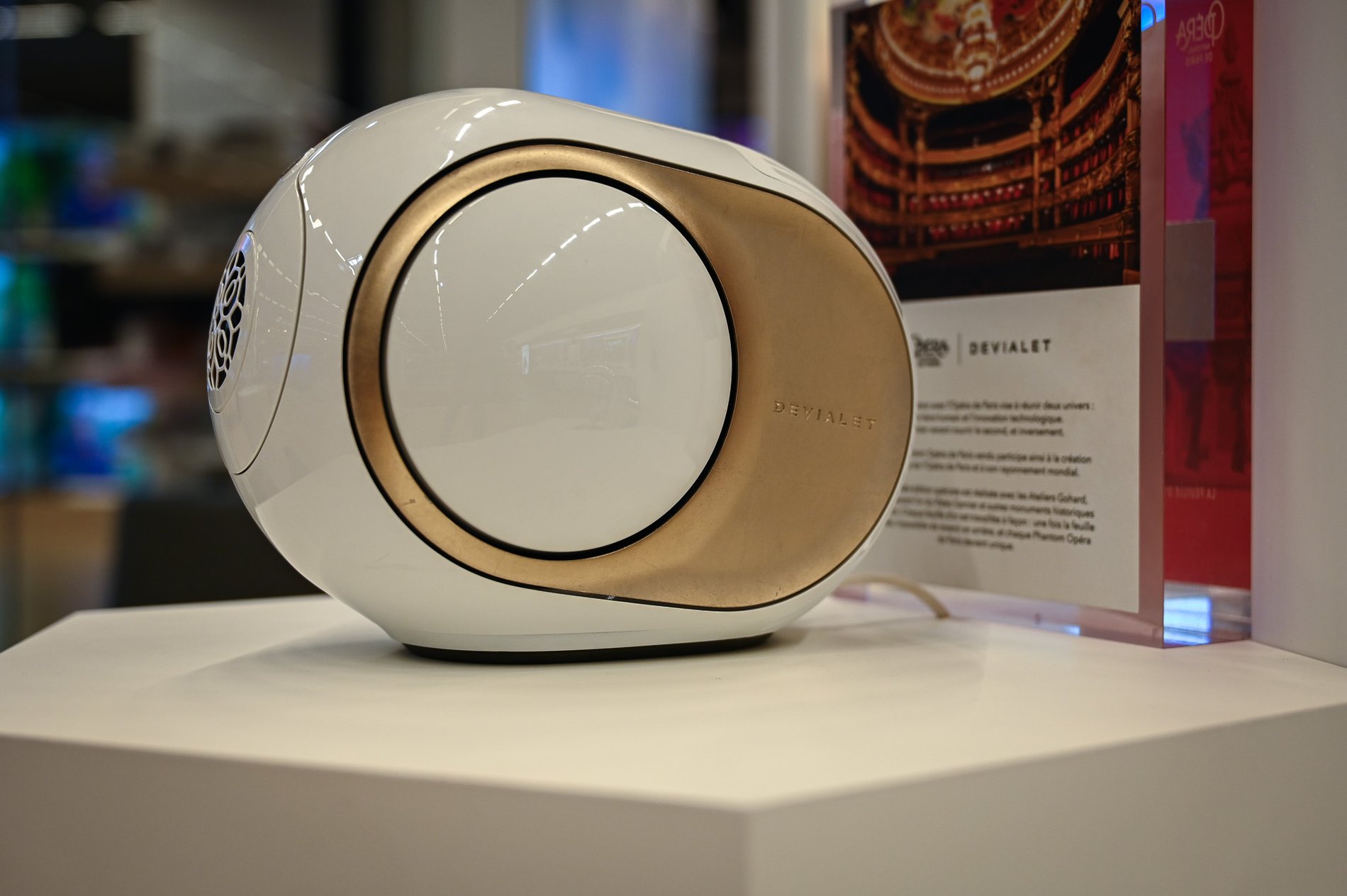 Enceinte résidentielle DEVIALET Phantom II 98db Opéra de Paris chez Boulanger Toulon La Garde