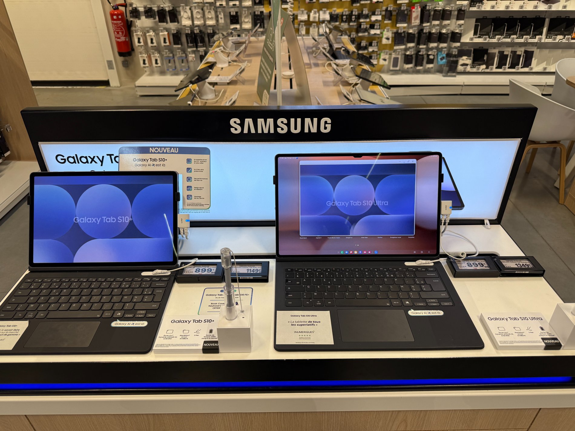 Tablette Samsung du magasin Boulanger Arras