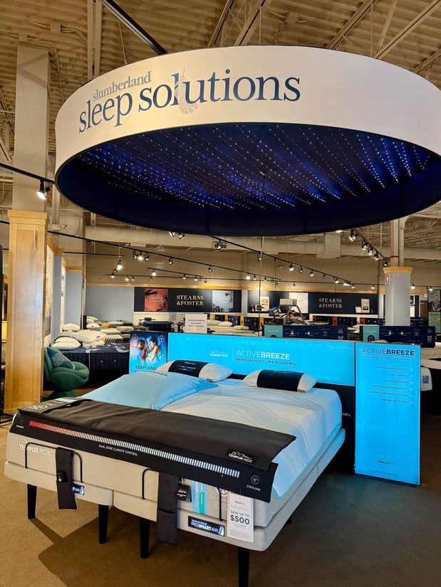 Woodbury Slumberland Furniture Sleep Solutions department