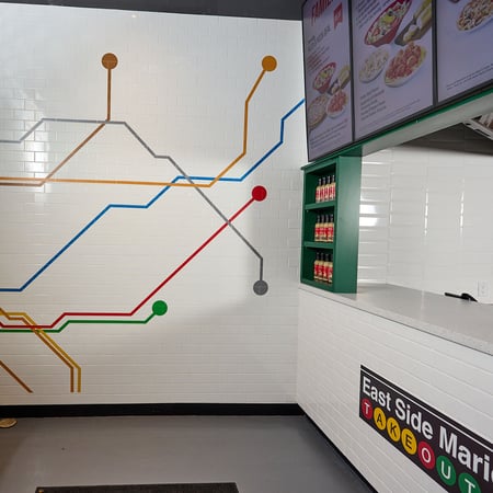takeout area