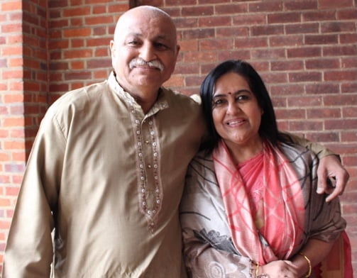 An image of UW partner Kirit and Aruna Pabari