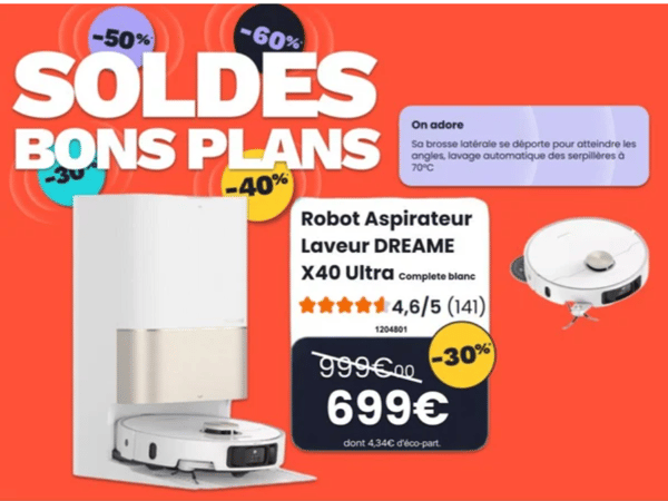 aspi robot dreame boulanger trelissac