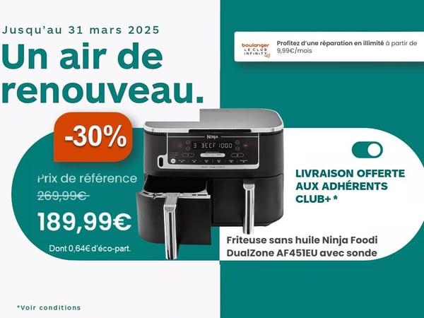 Airfryer Ninja à Boulanger Bordeaux Libourne