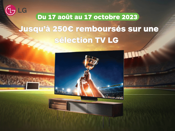 250€ remboursés sur une sélection TV LG - Boulanger Compiègne