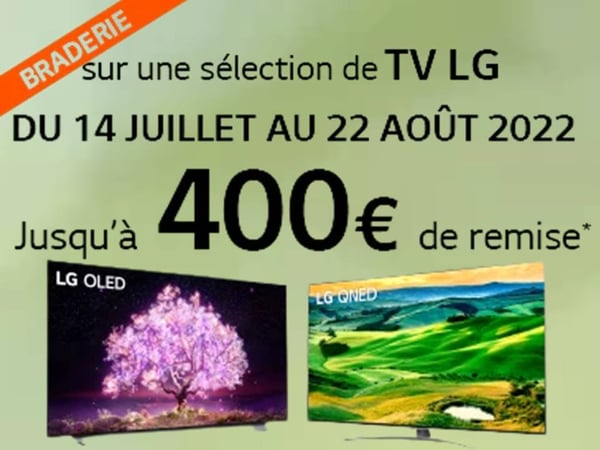 Bons Plans et Remises immédiates sur une sélection de TV LG OLED dans votre magasin Boulanger Tarbes