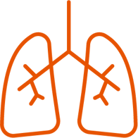 Pulmonary rehabilitation icon