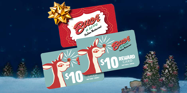 Give the gift of great Italian food from Buca di Beppo