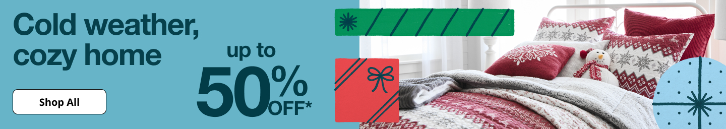Save up to 50% off on items for the home at JCPenney