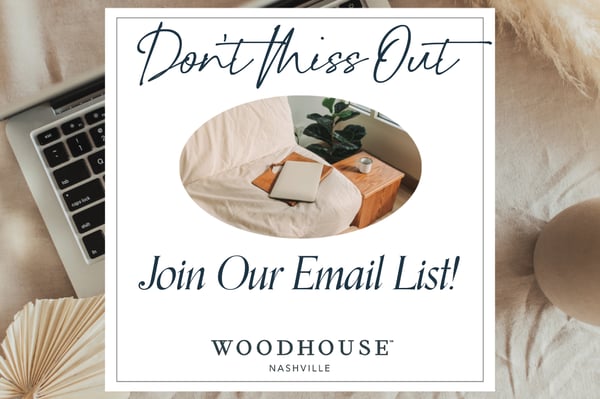 Join The Email List for Woodhouse Spa Nashville