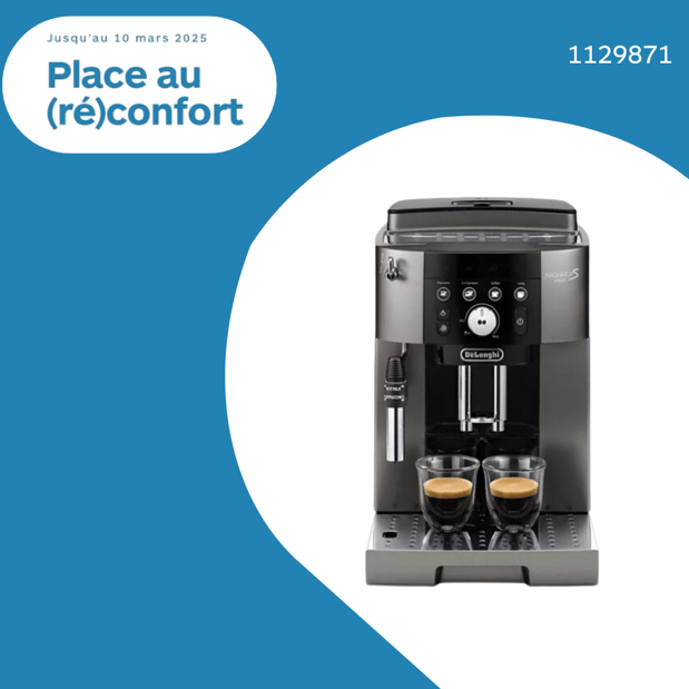 Expresso Broyeur DELONGHI Magnifica S Smart FEB2533.TB en promotion dans votre magasin Boulanger Lille Esquermoise