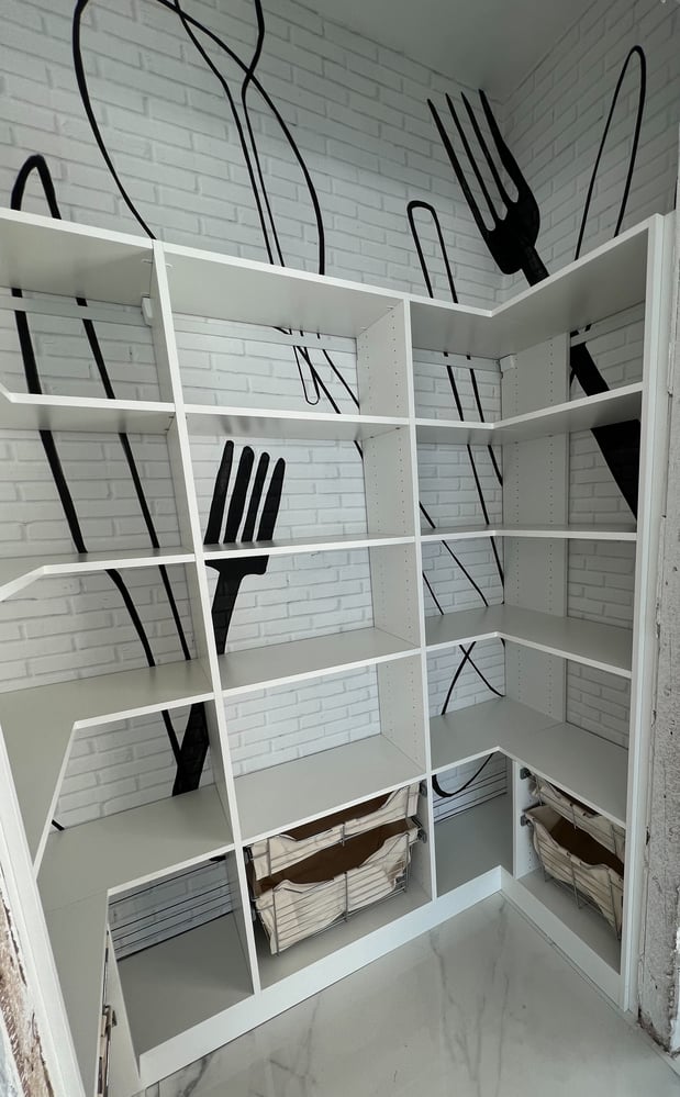 Custom built locally made pantry