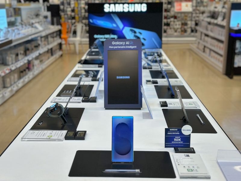 Retrouvez les nouvelles sorties téléphonie de la marque Samsung, au magasin Boulanger Avignon Le Pontet. En ce moment, découvrez le samsung galaxy S25, ce smartphone qui révolutionne la façon d'utiliser son téléphone. Il est conçu pour intégrer l'intelligence artificielle nommé Galaxy AI, qui est un partenaire intelligent, transformant votre téléphone en un outil remarquable.