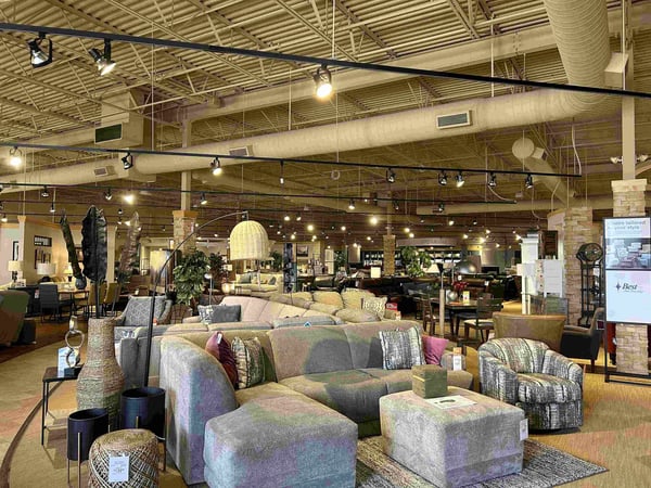 Wichita Slumberland Furniture interior 2