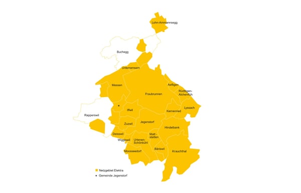 Das Stromnetz der Elektra verbindet 21 Gemeinden in den Kantonen Bern und Solothurn.