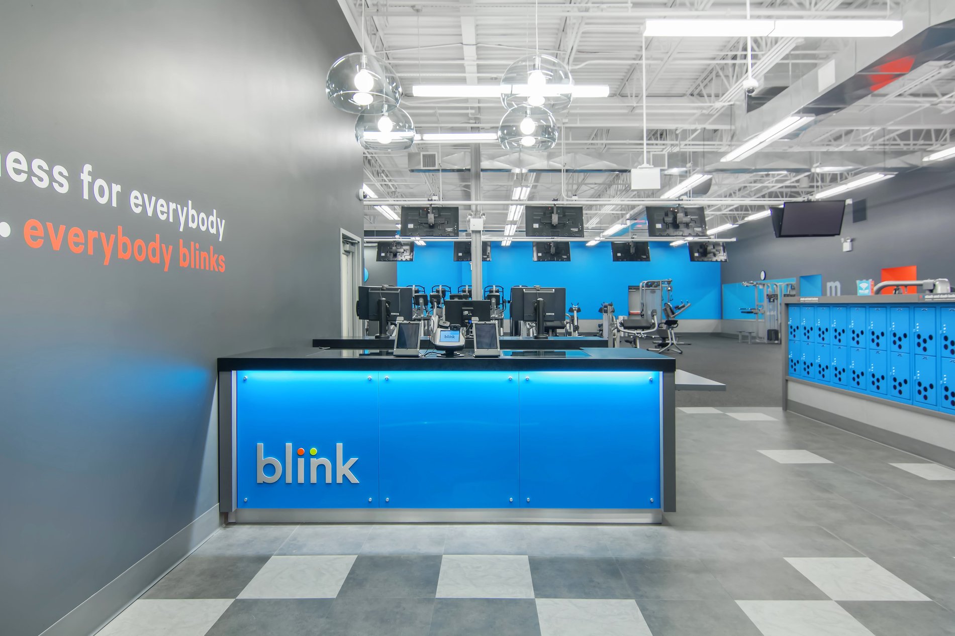 All Blink Fitness Gyms in NJ cardio equipment, strength equipment