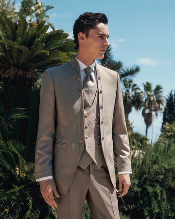 Digel-Hochzeitsanzug mit Weste-Extravaganter Anzug