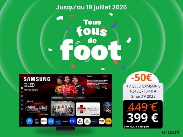 TV QLED SAMSUNG TQ43Q7F3 4K AI SmartTV 2025