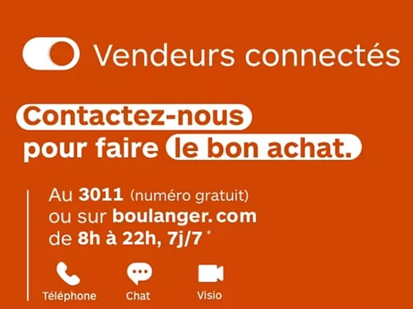 Nos équipes de vente de Boulanger Faches-Thumesnil sont également disponibles à distance pour vous conseiller et vous aider à faire votre achat !