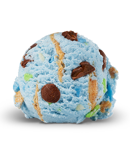 Ice cream scoop of Beach Day flavor
