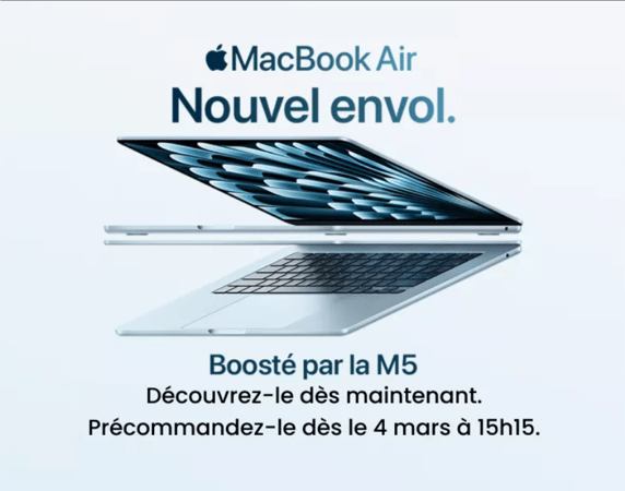 Découvrez notre sélection incontournable de MacBook Air. Que vous soyez à la recherche de l’efficacité redoutable de la puce M1 ou de la puissance des dernières générations M4, notre catalogue saura répondre à toutes vos attentes.

Explorez dès maintenant notre sélection et trouvez l’ultraportable idéal pour vous accompagner au quotidien.