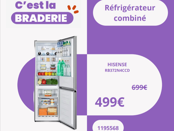 découvrez le Réfrigérateur combiné HISENSE RB372N4CCD dans votre magasin Boulanger Boulogne sur-Mer