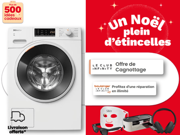 Lave-linge Miele – Noël –  Boulanger Angoulême - Champniers