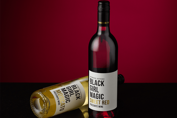 mcbride sisters black girl magic sweet red and moscato frizzante wine