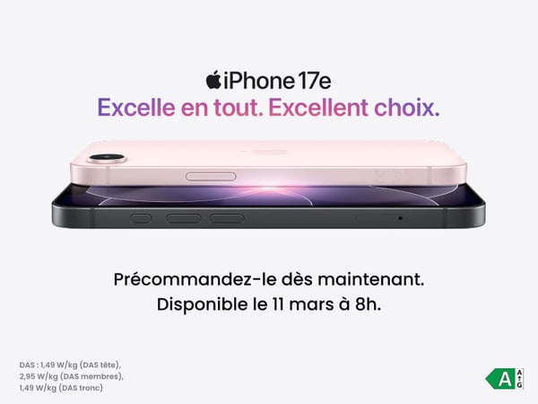 Nouveaux précommande iPhone 17e boulanger lyon st priest