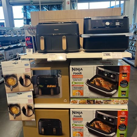 Airfryer 
Friteuse sans huile
Ninja 
Philips
Moulinex
Essentiel b