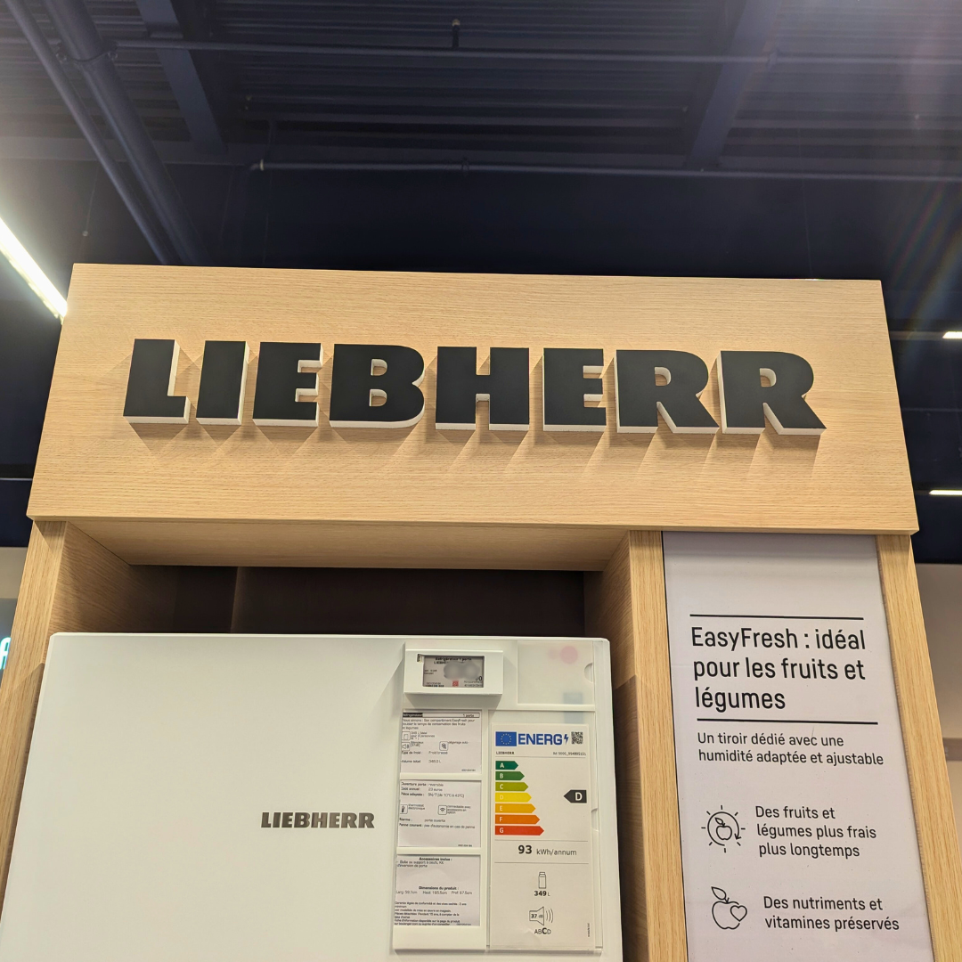 réfrigérateur et congélateur LIEBHERR chez Boulanger Tours Saint Pierre des Corps