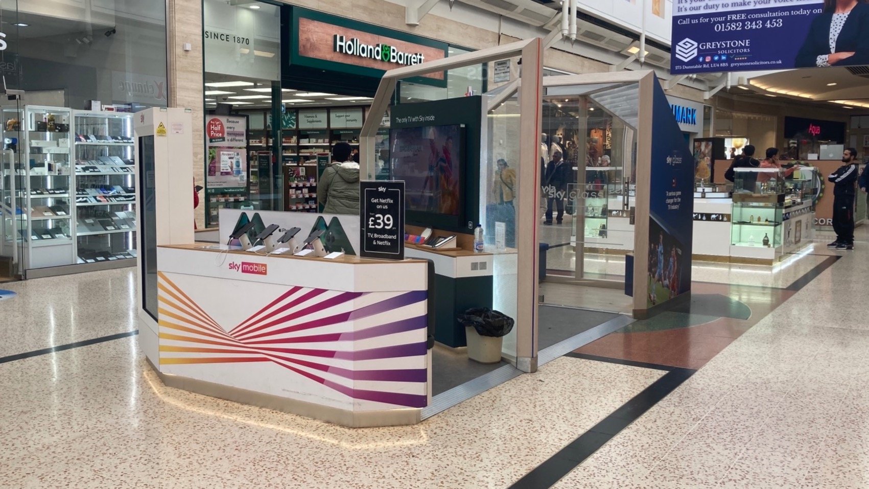 The Mall Sky store in Luton