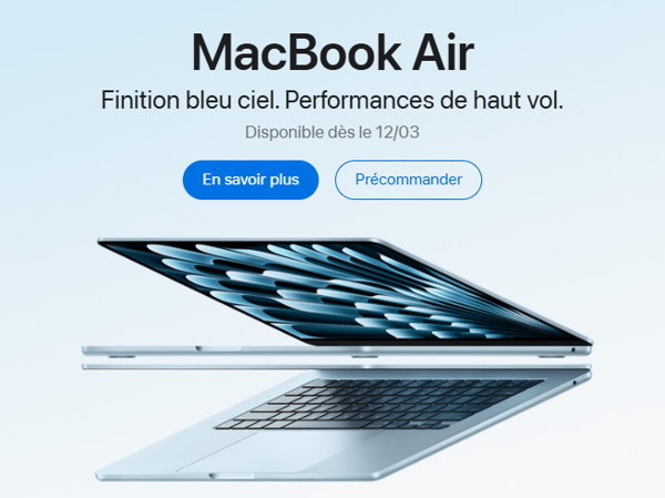 🚀 Le nouveau MacBook Air arrive chez Boulanger Drive Toulouse Balma-Gramont ! 🎉