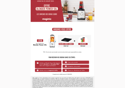 OFFRE MAGIMIX: 125€ DE CADEAUX ! - Boulanger Claye-Souilly