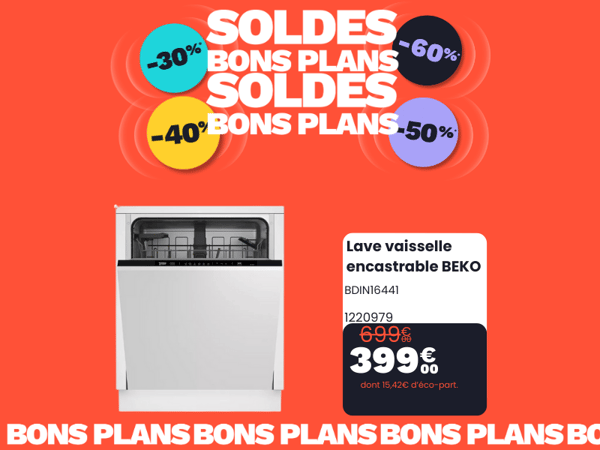 Lave vaisselle encastrable BEKO