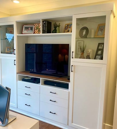 Media Center part of a home office.