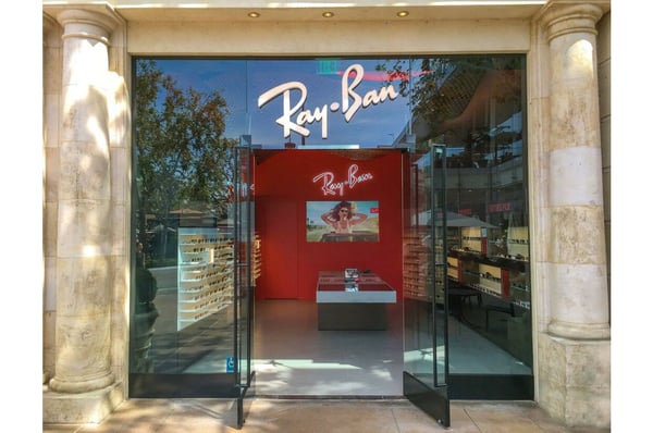 Ray ban showroom on sale