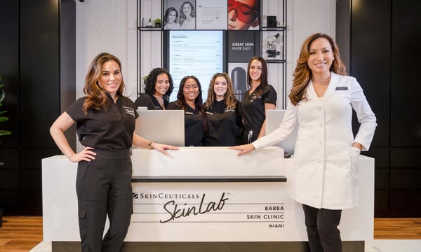 Team photo of SkinLab Miami team.