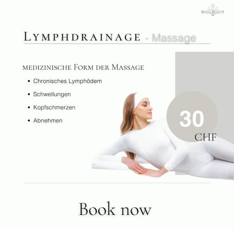 Lymphdrainage-Massage: Royal Beauty Dietikon GmbH - Beauty, Kosmetik und Körperpflege - 8953 Dietikon im Kanton Zürich