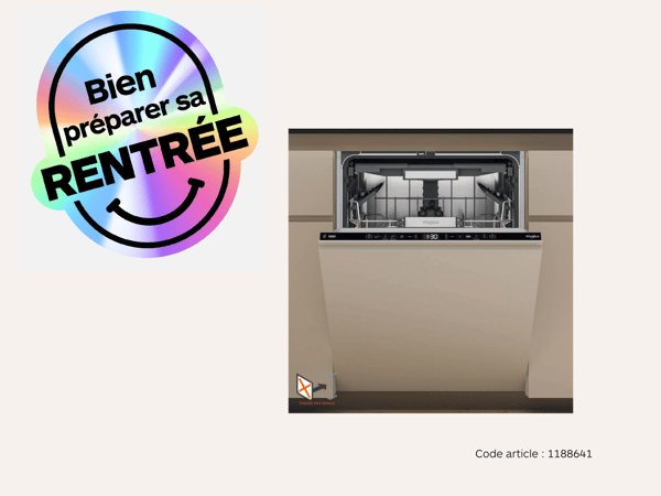 Lave vaisselle encastrable Whirlpool W7IHT58T SupremeSilence Boulanger Compiègne