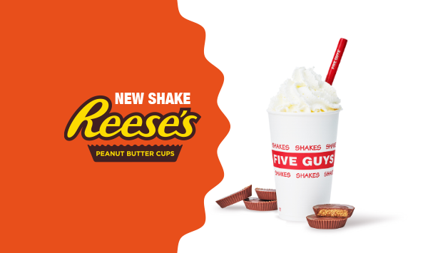 Five Guys Reese's Peanut Butter Cups Shake