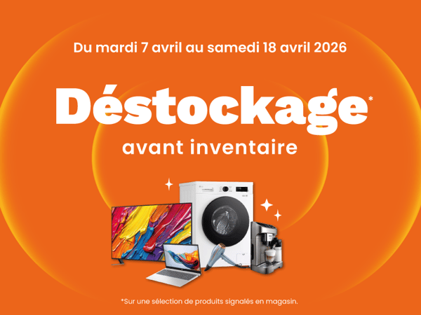 Déstockage avant Inventaires chez Boulanger Montmorot