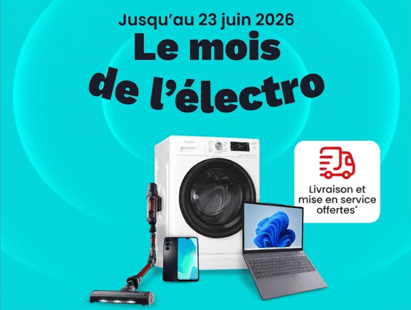 Le mois de l'électro est arrivé chez Boulanger Limoges ! Mais ça veut dire quoi ? Un large choix de remise sur des produits phare ! La livraison et la mise en service offert des gros produits que ce soit l'électroménager ou le multimédia pour les TV au-dessus de 399€ ! Un plaisir que l'o ne peut pas se refuser alors venez vite chez Boulanger Limoges !