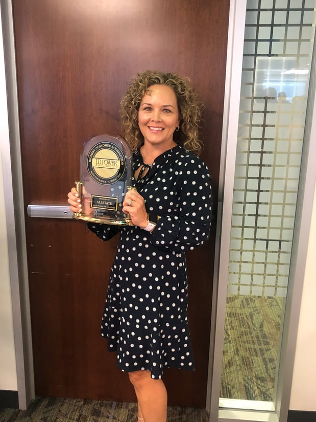 Allstate was awarded the JD Power award