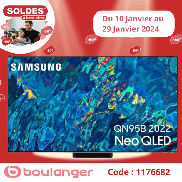 Les Soldes frappe fort chez Boulanger Dunkerque avec cette TV SAMSUNG NeoQLED QE85QN95B