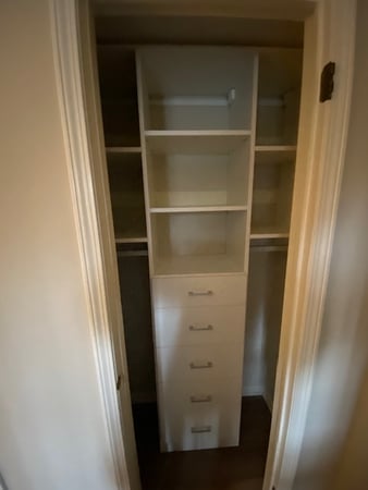 Reach in closet
