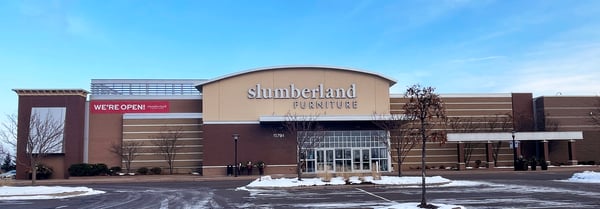 Slumberland Furniture Store in Maple Grove,  MN - Stoirefront Parking Lot View